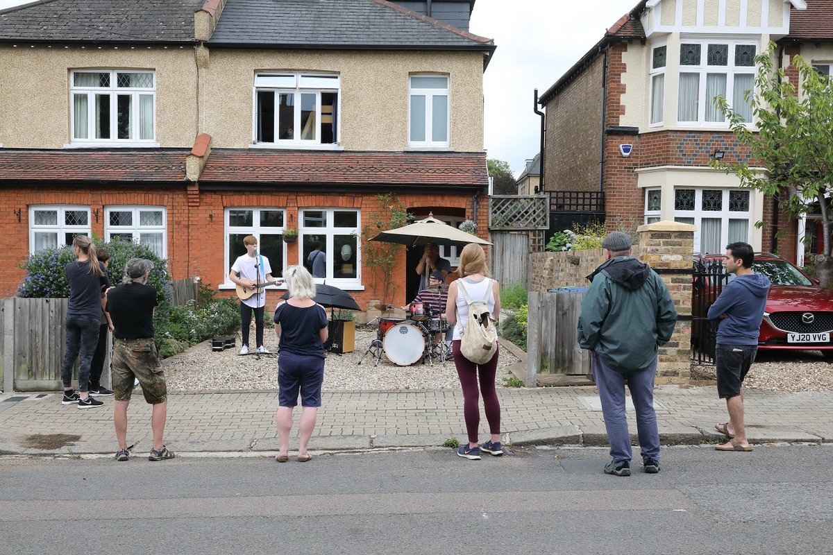 BarnetCouncil's tweet photo. Quick read: check out Sharon Broughall, CEO of @Beat_orguk  &amp; musicians Luke and Ewan tell us how they’ve been using music to get through lockdown and bring their neighbours together safely, despite COVID-19’s best efforts to keep us apart #BarnetTogether 
https://t.co/nOX6Oibzoc https://t.co/S66VPAezF7