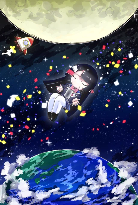 今夜浮かんで宇宙まで

#みとあーと 