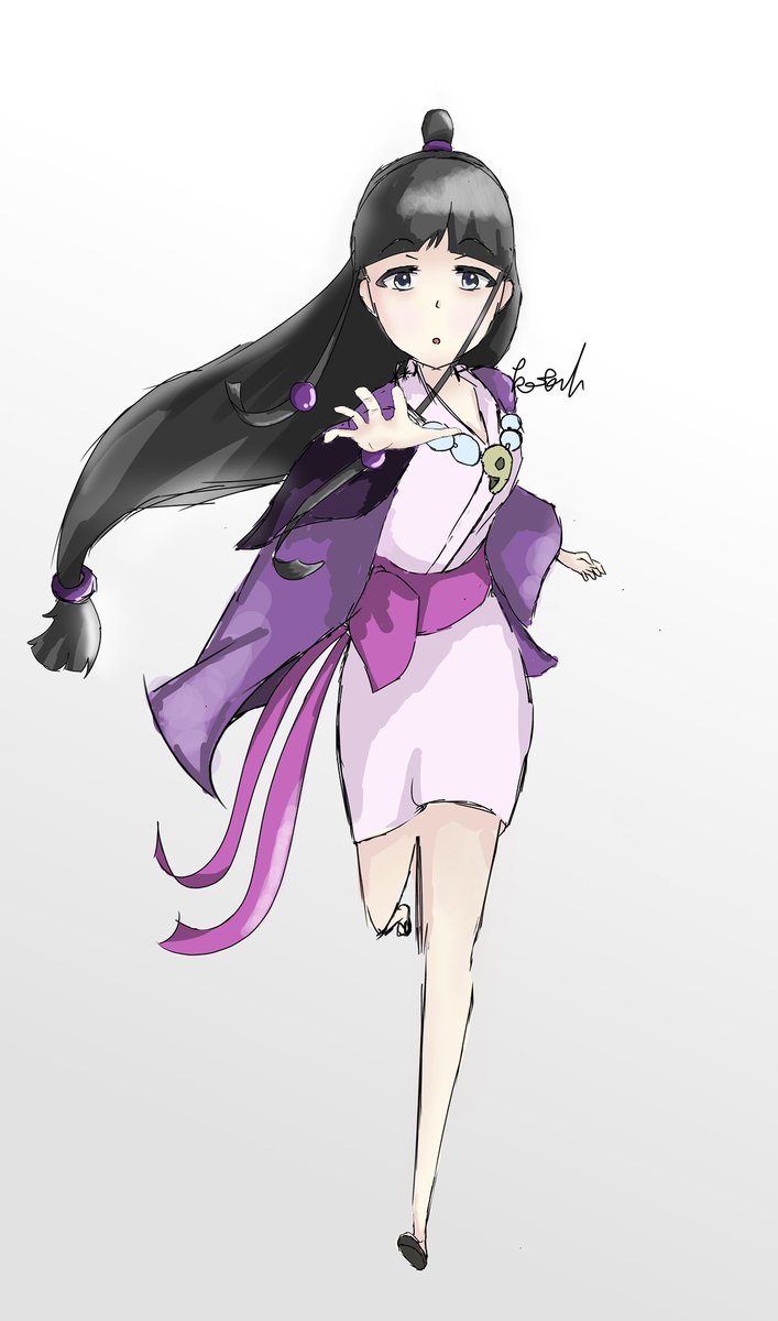 真宵ちゃん ラフ イラスト ラフ 逆転裁判 綾里真宵 イラスト好きと Kotahのイラスト