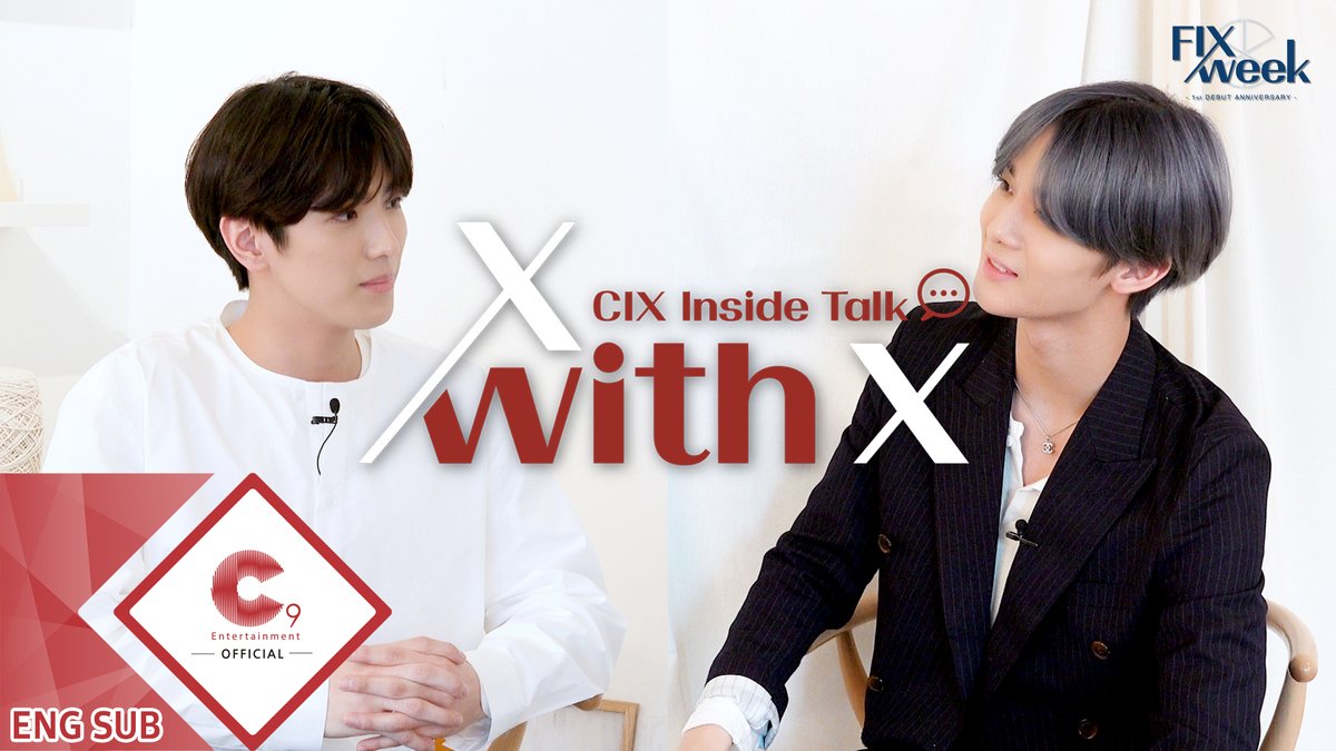 CIX_Official's tweet photo. FIX WEEK :: CIX Inside Talk 'X with X' (2) - BAEJINYOUNG with YONGHEE

▶https://t.co/pW4aTLcCKD

#CIX #씨아이엑스 #FIX #픽스 #BX #승훈 #배진영 #용희 #현석 #CIX_1ST_DEBUT_ANNIVERSARY #CIX_FIXWEEK https://t.co/k7MPLWsDyn