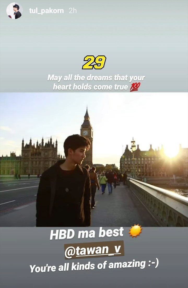 hbharu7's tweet photo. "HBD ma best ☀️.. Ur all kinds of amazing." -Tul

Aww this is very sweet 😊💕💕

#TulPakorn #Tawan_V
#TulTay #TayTul https://t.co/xMVaFivBGs