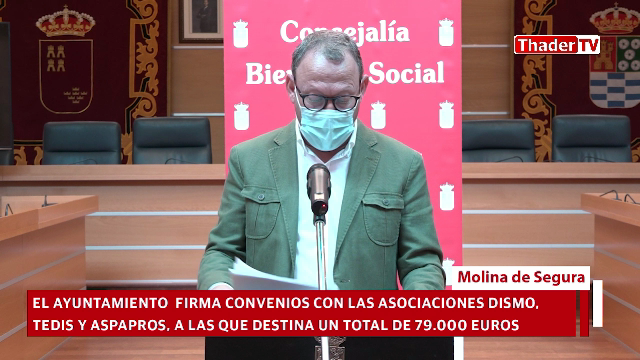 ThaderTv's tweet photo. El Ayuntamiento de Molina de Segura firma convenios
con las asociaciones #DISMO, #TEDIS y #ASPAPROS, a las
que destina un total de 79.000 euros.
👉https://t.co/PGtaDek3oH #MolinadeSegura #Murcia #Julio2020
https://t.co/an9c52KZiQ https://t.co/aFPv72vLf9