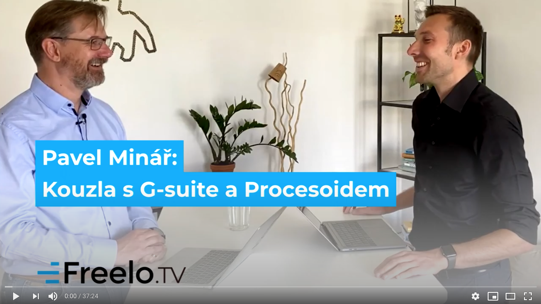 FreeloCZ's tweet photo. 🎥 [video] Na #freelotv můžeš zkouknout nejnovější video s @PavelMinar, spolutvůrcem aplikace @procesoid a odborníkem na službu G Suite.

Video sleduj na tomto odkaze 👇
https://t.co/Xlv9BK1VW3 https://t.co/6YMyQio6zh