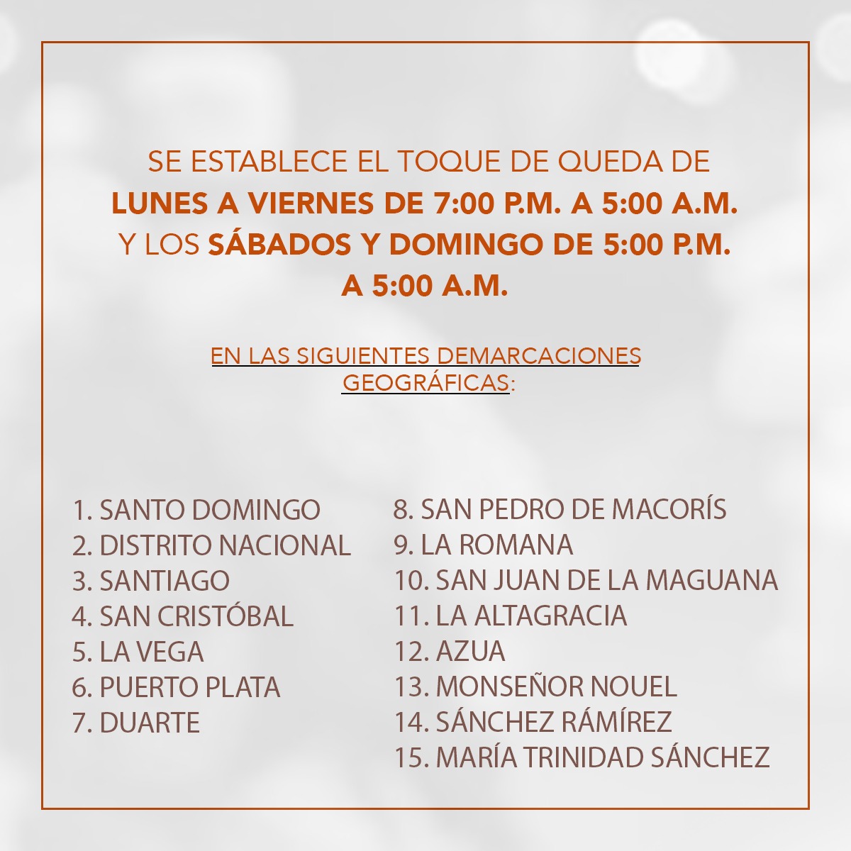 MDefensaRD's tweet photo. Con el decreto 266-20, el presidente @DaniloMedina establece toque de diferenciado en todo el territorio nacional.

#MideTeInforma https://t.co/H0WOb8DQ3E