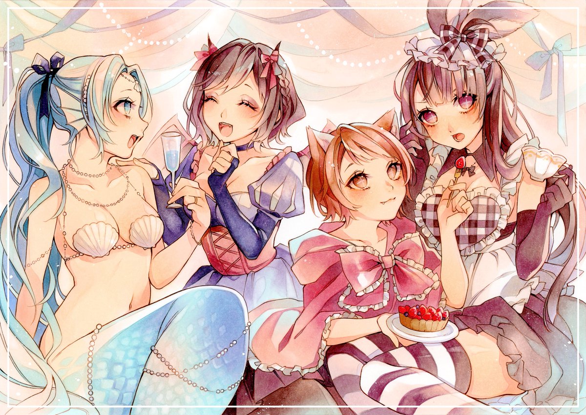 「童話女子会?

#コピック 」|優樹ユキ ❅ 池袋ロフト展示中のイラスト