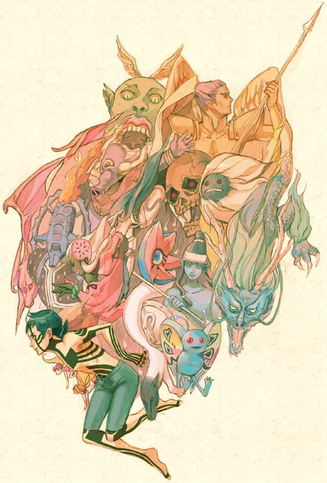 メガテンイラスト再放送の流れに乗ってみるぞ!(1〜3枚目は2011年あたり、4枚目は2008年) 