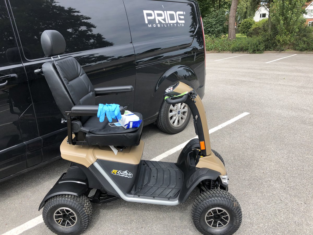 Took the impressive Pride Ranger out on demonstration today. It’s such a beast...it boasts two, yes TWO 2400 watt motors. This thing would pull a truck!! At Pride we are taking safety seriously so the machine was fully cleaned and disinfected before each use. #StaySafe