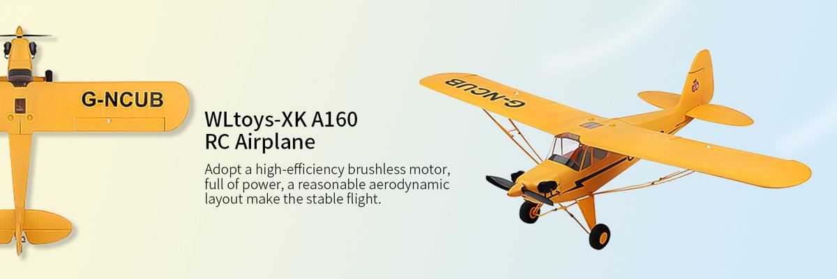 remotoy's tweet photo. WLtoys-XK A160 RC Airplane
A-160 RC airplane adopts a high-efficiency brushless motor, full of power, the flight is very stable. It is easy for beginners to fly. On https://t.co/TeMxoxDqEt
#wltoys #wltoysrc #xka160 #rcplane #rcplanes #rcaircraft #rcglider #rcgliders #drones https://t.co/CPlD1AorEy