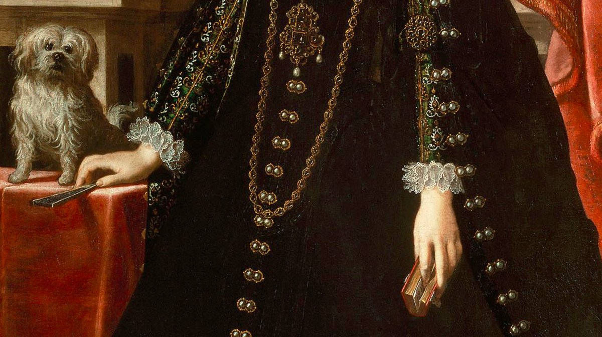 OldPortraiture's tweet photo. Born #OnThisDay in 1616: #AnnadeMedici (1616-76), Archduchess of Austria, daughter of #CosimoIIdeMedici
Portrait by #JustusSustermans (1597-1681), ca. 1630
#Medici #Habsburg #DogsInArt https://t.co/G5lD3VGjQx