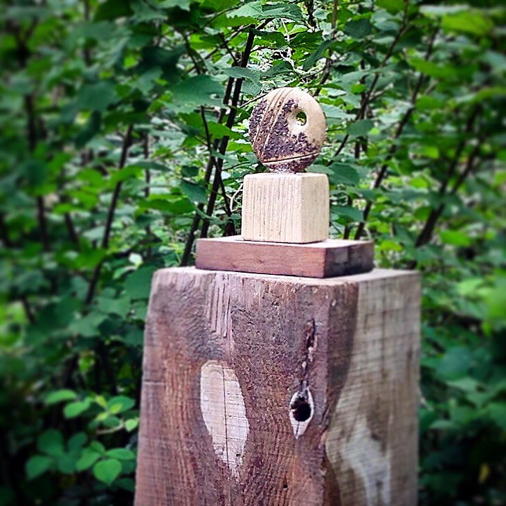 katmando1208's tweet photo. What a lovely day to take photos and be one with nature. If you go down to the woods today, to visit the Halecat Sculpture Trail, you’re sure of a big surprise @HalecatHouse 
Love how my work looks in this woodland setting. Event on until 20/9
#gardendesign #architecture #clayart https://t.co/2oYtqZhjDz