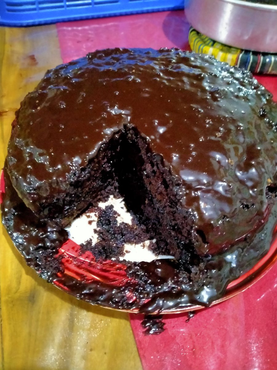 mylhe's tweet photo. My version of Chocolate moist cake!!So yummy!!
#firsttimebaking https://t.co/WZWE7UsXGm