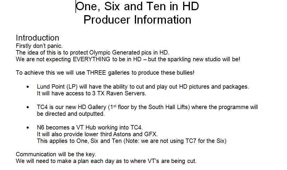 Here were the poor producer guidelines...