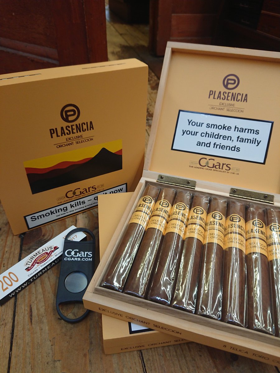 Josscgars's tweet photo. New @PlasenciaCigars Orchant seleccion just in and looking amazing 😍

Available @Cgarsltd &amp; @Turmeaus https://t.co/rsQptG4pmR