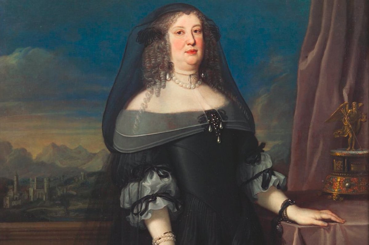 OldPortraiture's tweet photo. Born #OnThisDay in 1616: #AnnadeMedici (1616-76), Archduchess of Austria, daughter of #CosimoIIdeMedici
Portrait by #GiovanniMariaMorandi (1622-1717), 1666
#Medici #Habsburg https://t.co/w2FCH9TGwh