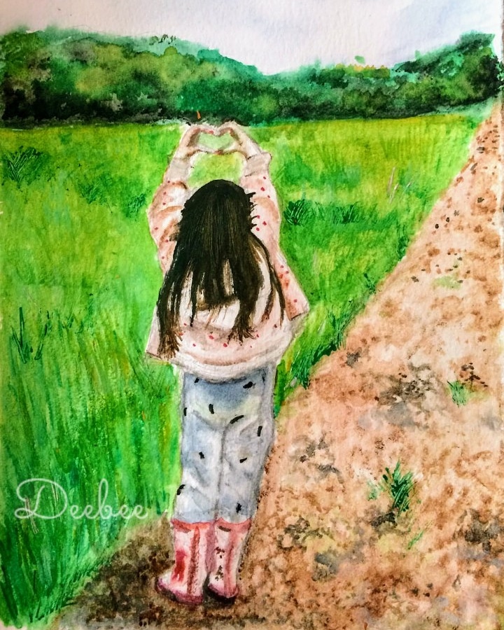 DeeBee60838114's tweet photo. Painting this little lady during 'lockdown' made me feel closer to her, despite the distance and strange times. Family is everything 🙏

#Watercolourpainting #ArtistOnTwitter #drawdaily #enjoylife https://t.co/16k2gsGQeP