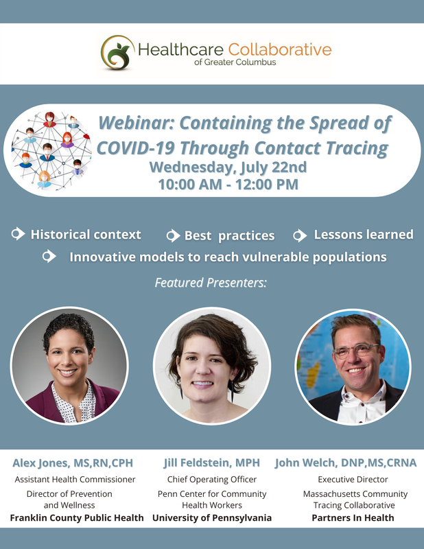 On Wednesday at 10 a.m. @healthcollabgc is hosting a webinar about contact tracing and care coordination to contain the spread of #COVID19. Two of our alumni, John Welch and Alex Jones, are on the panel. Learn more and sign up: hcgc.org/events.html