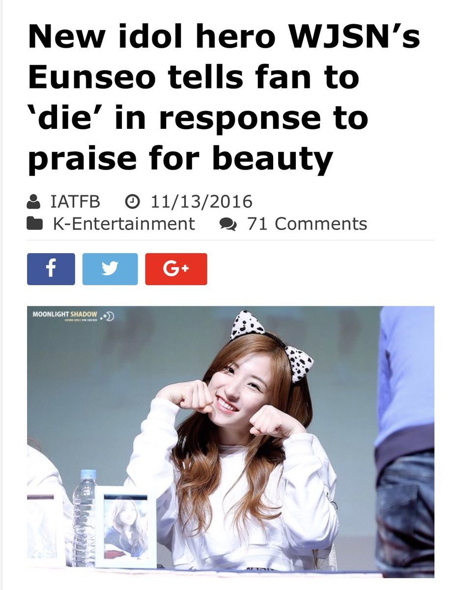 the time eunseo told a fan to d!e