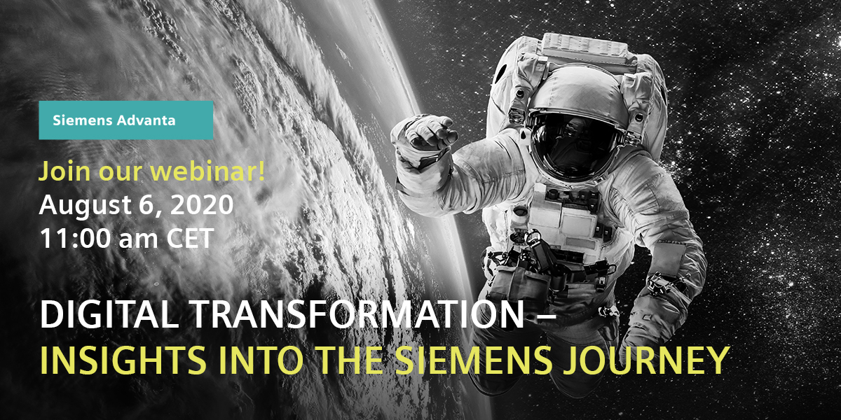 evosoft's tweet photo. Last year, Siemens was named one of the top 20 leaders in digital transformation. Join the upcoming #SiemensAdvanta webinar and get insights into the Siemens transformation story: https://t.co/MIbQSK3LH1
#DigitalTransformation #DigitalStrategy #DigitalFuture #Webinar #evosoft https://t.co/o2l6nHzZqM