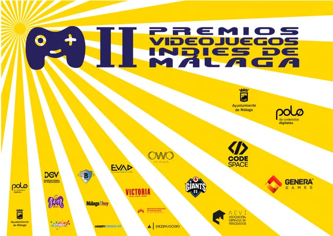 Os "animamos" a presentaros al Concurso de Videojuegos Indies 🎮
👉 premiosindies.com
🌞 Mejor Mobile @GeneraGames
🌞 Competitive Games @GiantsGaming
🌞 PC/Consolas @CodeSpaceAcade
🌞 Inmersión Háptica #XR @owogameofficial
🌞 Mejor Indie @videojuegosAEVI
