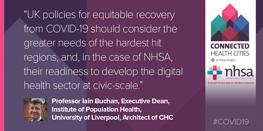 Trusted #health #data networks set up by the <a href="/CHCNorth/">Connected Health Cities</a> project now exist in the North of England and could be used to flow data to help local communities take swifter, more decisive actions in tackling crises such as #COVID19. 
Read more: bit.ly/3fMMJGV #DataSavesLives