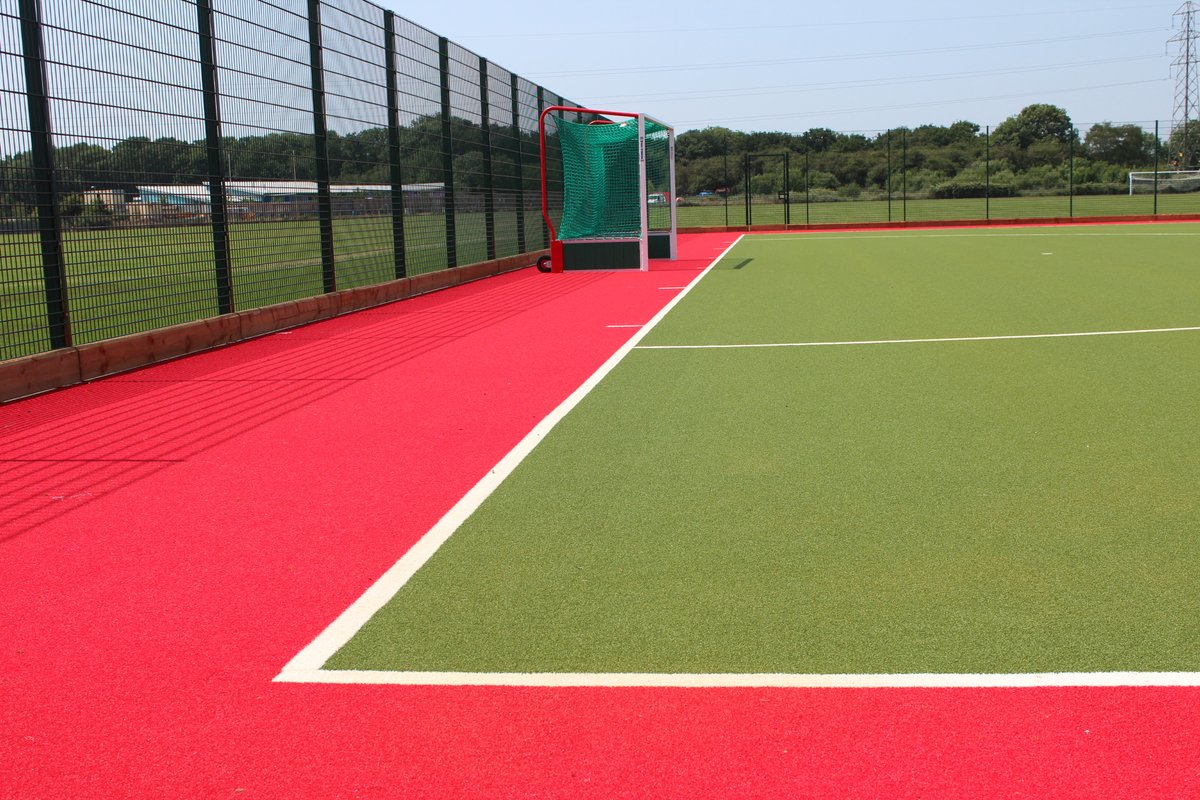 Bourne Grammar School's new hockey/multi-use-games pitch looking great. Always a pleasure to design and construct pitches close to home! #Smithsportscivils #BestofBritish #backtoschool