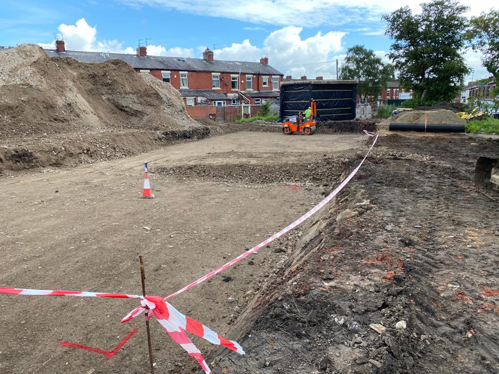 Piled foundations for the 16 new family homes at our Shorrock Lane development in #Blackburn for <a href="/GP_DevTeam/">GreatPlacesDevelopmentTeam</a> designed by <a href="/johnmccalls/">JohnMcCallArchitects</a> with funding from <a href="/HomesEngland/">Homes England</a>