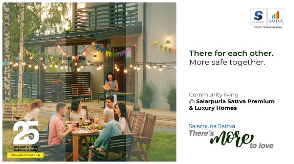 SattvaGroup's tweet photo. Just pay 25% &amp; move-in to a premium gated community by Salarpuria Sattva. Pay the balance after 12 months only.

Book your dream home today. Inbox us your queries. Plan a visit by calling us at 18001213344

#SalarpuriaSattva #RealEstate #TheresMoreToLove https://t.co/NJrHbQ4Y4D