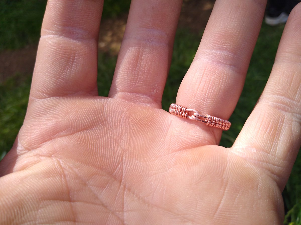 Advise please... Made a new ring this morning. 

Jackie said it's too feminine for me. 

Is she a) right, or b) planning cunningly to have the ring for herself? 

Personally I like it.