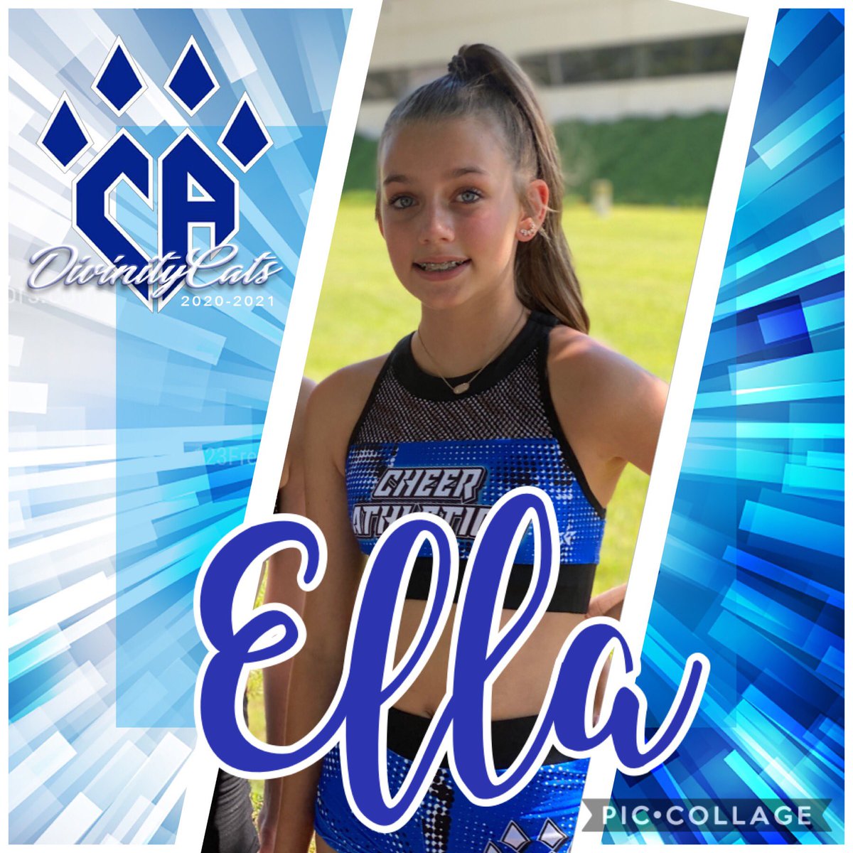 CA_DivinityCats's tweet photo. Meet Ella! This is her 6th year cheering at CA! Sheβs excited about being a DivinityCat and competing this season! She loves to tumble, stunt and hang out with friends! ππ€π #Lucky7th #DivinityCats #cheerathleticscharlotte https://t.co/puIFQmPxeO