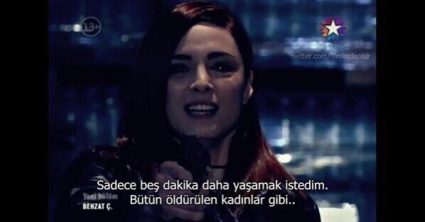 CryptoWolfManTR's tweet photo. "Sadece beş dakika daha yaşamak istedim. Bütün öldürülen kadınlar gibi..” (Behzat Ç.) #pinargultekin https://t.co/9DLeLhEBMw