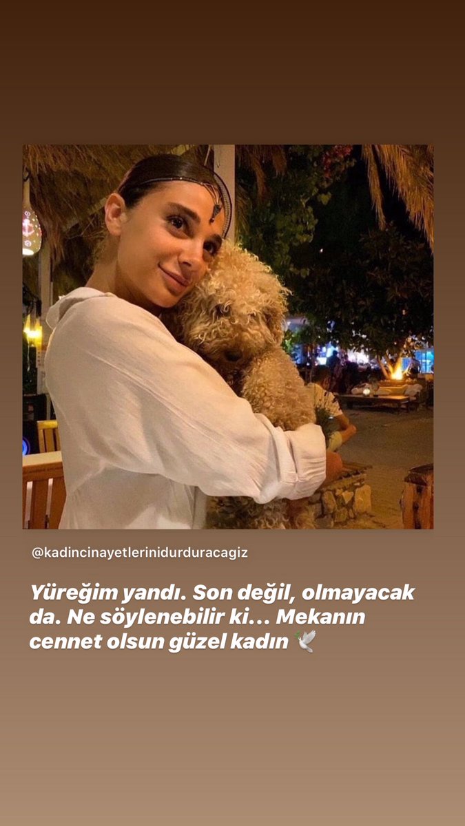 Ne acı, ne çaresizlik. Önüne geçilemiyor. Mekanın cennet olsun Pınar. 😔 #pinargultekin