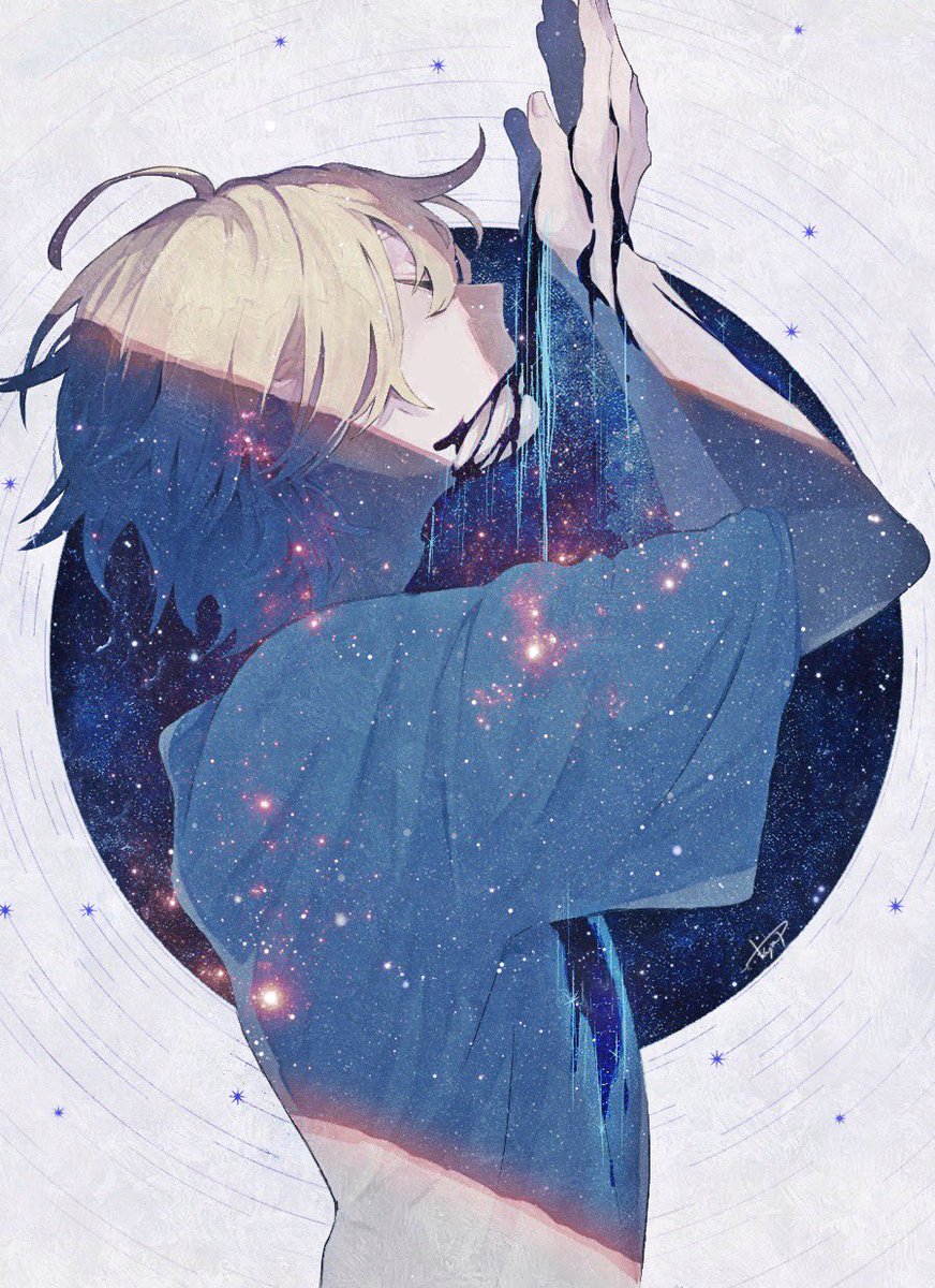 「星も願いも呑み干して

#オリジナル 」|アキヤミのイラスト