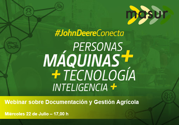 Masursl's tweet photo. MASUR #FORMACIÓN  

Te invitamos a este webinar totalmente gratuito que se impartirá mañana 22 de Jiulio a las 17.00 hrs (España), donde trataremos el tema "Documentación y gestión agrícola con MyJohnDeere"
Incríbete! 👇👇

https://t.co/wJTZ3f2vaM  
.
.
.
.

#formación #webinar https://t.co/9bSQwRKvJZ