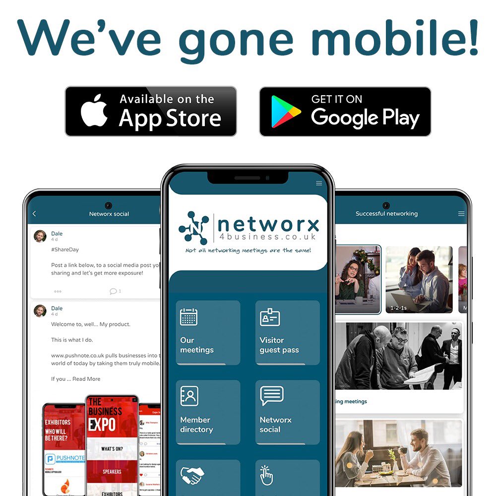 networx4biz's tweet photo. Our new free to download mobile app isn’t just for our many networx4business members.

If you are looking to attend #networking events, you can book a seat at our meetings, request a free guest pass &amp; receive networking tips.

Please download the app👇🏻

https://t.co/IFdZTnc65q https://t.co/Chii4XuvXv