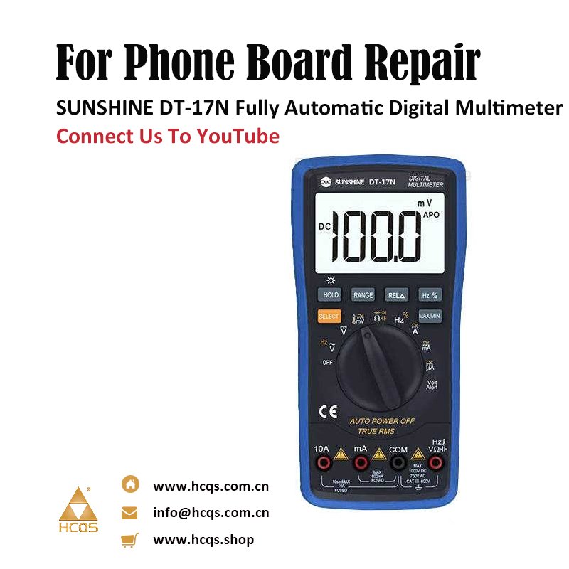 HCQS_Shenzhen's tweet image. Less than $25 to get the SUNSHINE DT-17N Fully Automatic Digital Multimeter,
Buy now: bit.ly/2CReqj6
#hcqs #repairtool #repairmachine #soldering #microsoldering #motherboard #iphonerepair #fixiphone #repairmotherboard #logicboardrepair #technician #repairshop
