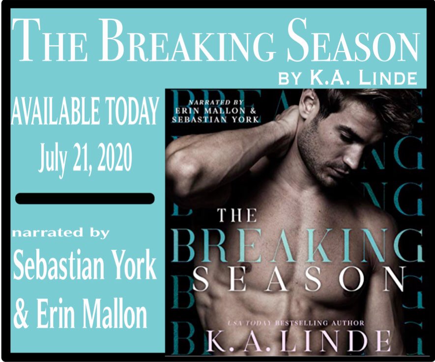 The Breaking Season by @AuthorKALinde is AVAILABLE ON AUDIO TODAY! Narrated by 2 of our FAVORITES ...         @ErinMallon and #SebastianYork!
