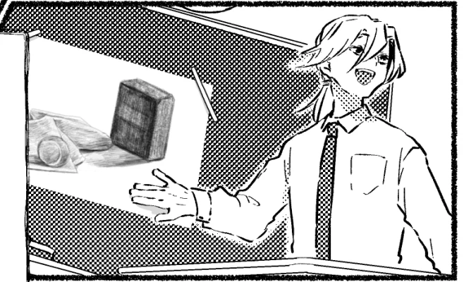 無駄に20分もかけてデッサンぽいもの描いてたんですけどトーンにしてしまうので供養させてください… 