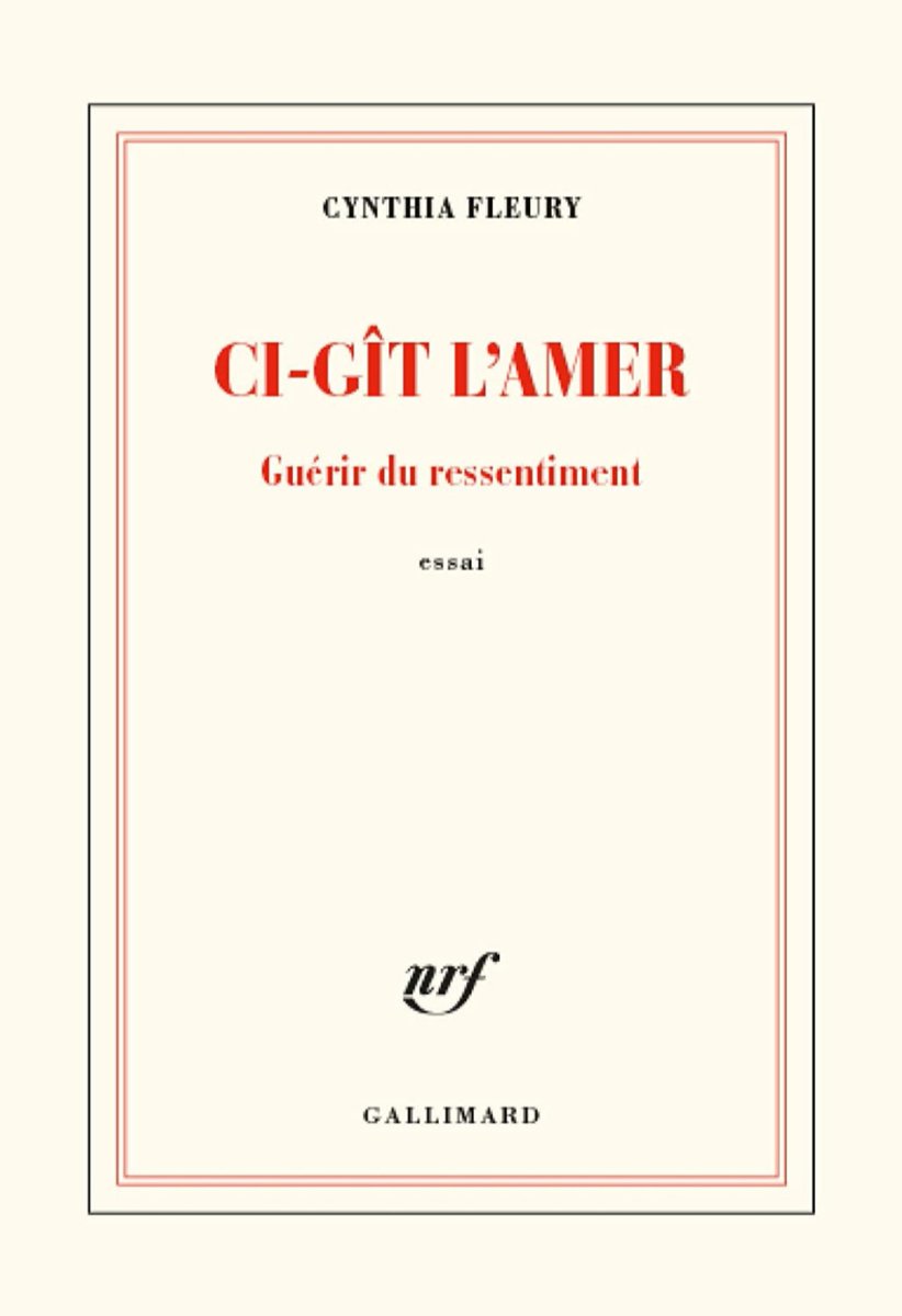 hospiphilo's tweet photo. À paraître le 1er octobre 2020 : "Ci-gît l'amer, Guérir du ressentiment" de @CynthiaFleury "Le ressentiment est analysé en croisant philosophie, psychanalyse et politique : de la clinique individuelle aux processus collectifs du ressentiment et à la dimension politique du soin" https://t.co/z1Y157Wut5