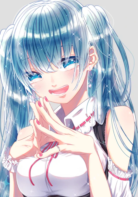 #初音ミクのイラストだけで興味を持ってくれる方へ届け
わたしのミクも見てくれ〜〜〜〜〜〜〜〜 