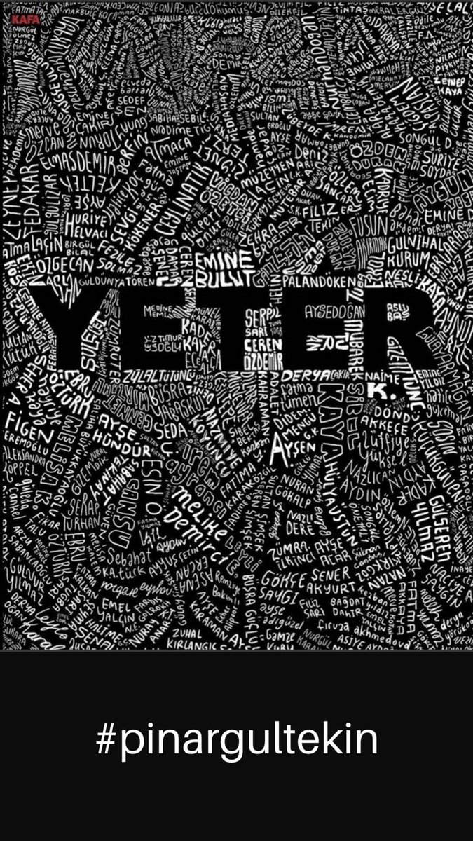 Bu ilk değil sonda olmayacak. Bir hafta on gün konuşur sonra yine unutursunuz.Kafalar değişmeli , değişene kadarda bu kafaları kesmeli.Kadını bırak öldürmeyi sesini yükseltirken korkacak bir şeyi yoksa bu hayvanların bunları duymaya devam edeceğiz.#pınargültekin
