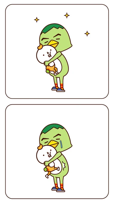 ママとカッパとチビかいじゅ-
#イラスト #マンガ 
