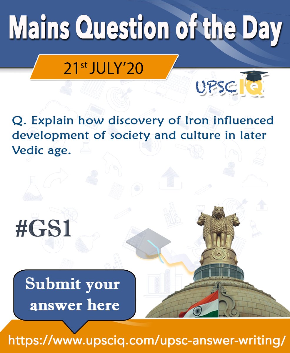 upsciq's tweet image. UPSC Mains Answer Writing
Submit your answer here - upsciq.com/upsc-answer-wr…
#Questionoftheday #upsc #prelim2020 #ias #cse