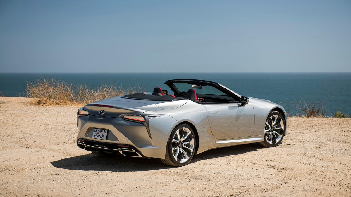 Lexus's tweet photo. The 2021 #LexusLC 500 Convertible is ready for showtime at your Lexus dealer this summer. Designed to take top-down driving to the next level. https://t.co/pAKMcSYR08 https://t.co/zOGeUcsHFQ