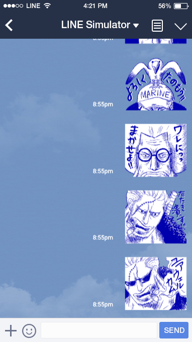 csr5460's tweet photo. ワンピース海軍さん達のスタンプです。
#ワンピーススタンプ 
#ONEPIECE海軍　 #MARINE
#LINEスタンプ 
#使って私のワンピースLINEスタンプ https://t.co/ku50DZgqMi