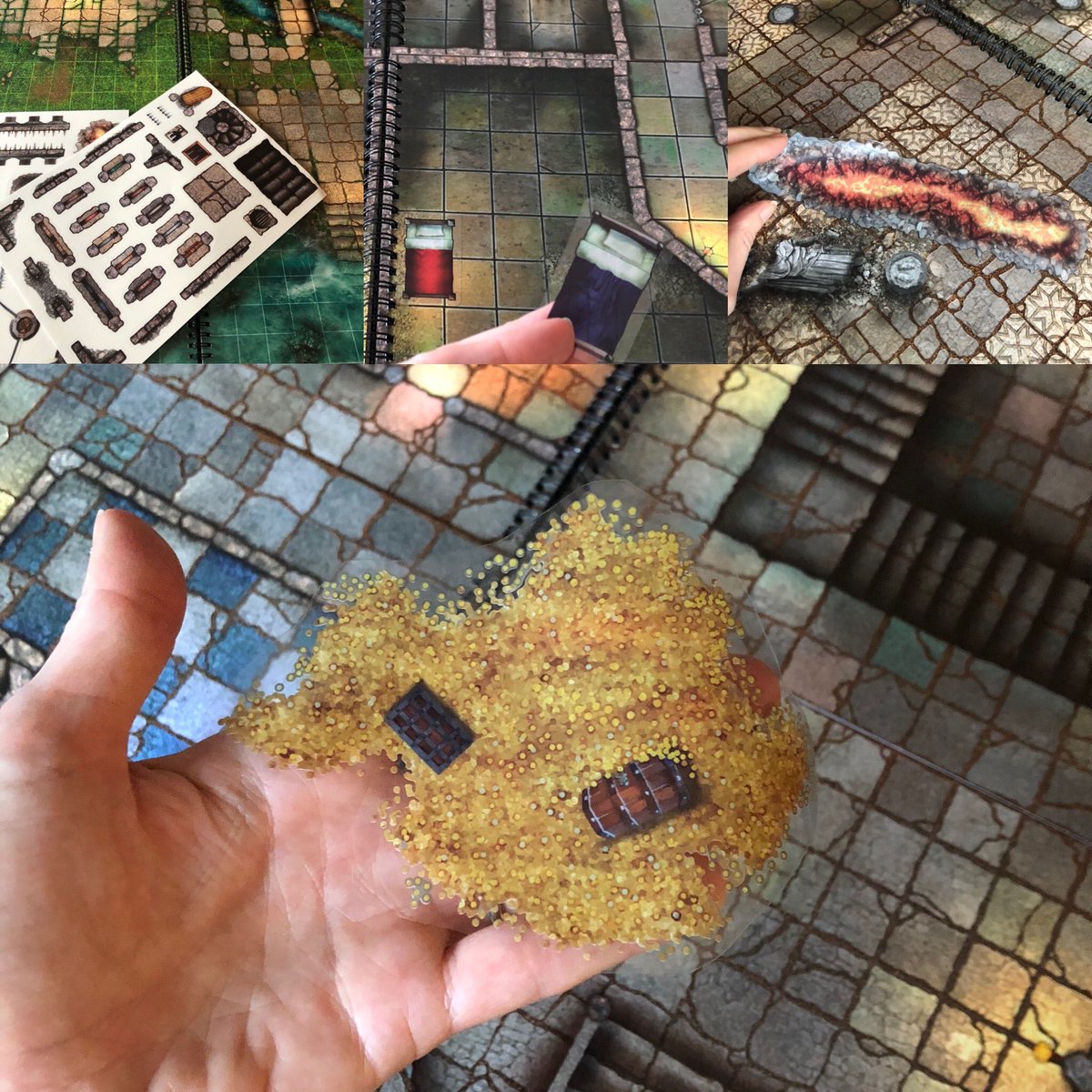 LokeBattlemats's tweet photo. Lets have a give away! Follow me, like and Retweet to win a pack of Dungeon Decorations! Customise any battle map with 100+ static clings of essential scenery. More at https://t.co/7VmIuPXADY 
#Giveaway #dnd #dungeonsanddragons #rpg #freebie #dungeondecorations #lokebattlemats https://t.co/FMnr7QwzaG