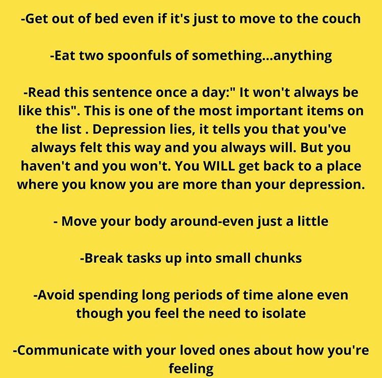 Feeling depressed? Here are some useful tips. #mentalhealth #BeKind 

You are loved, you are valid, you matter. ❤️