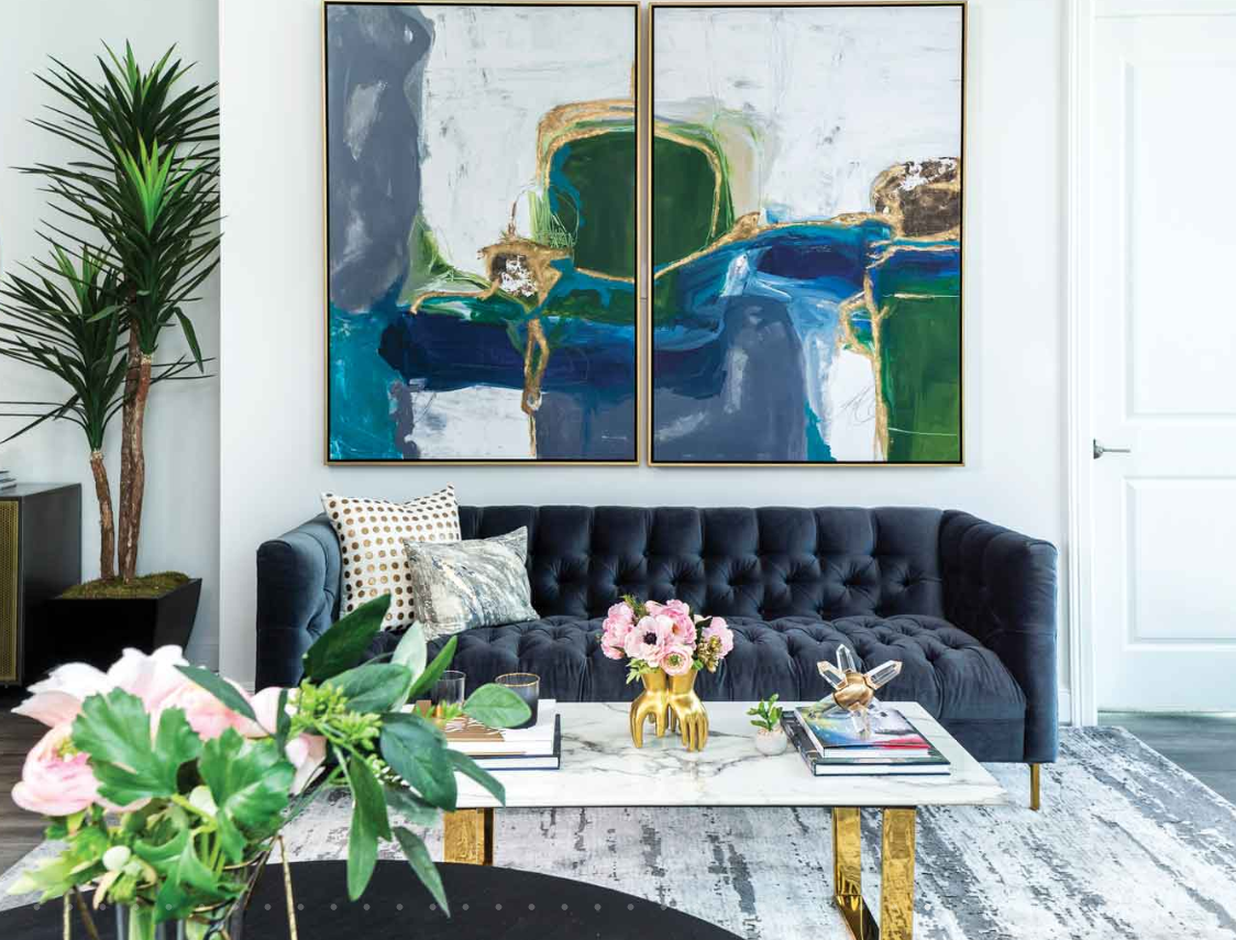 Wouldn't you love coming home to a living room like this? This beautiful interior belongs to a condo at the Marlowe in downtown Houston and could be yours. Only 2 condos left!  #dcpartners #marlowe #marlowehouston #houstontx