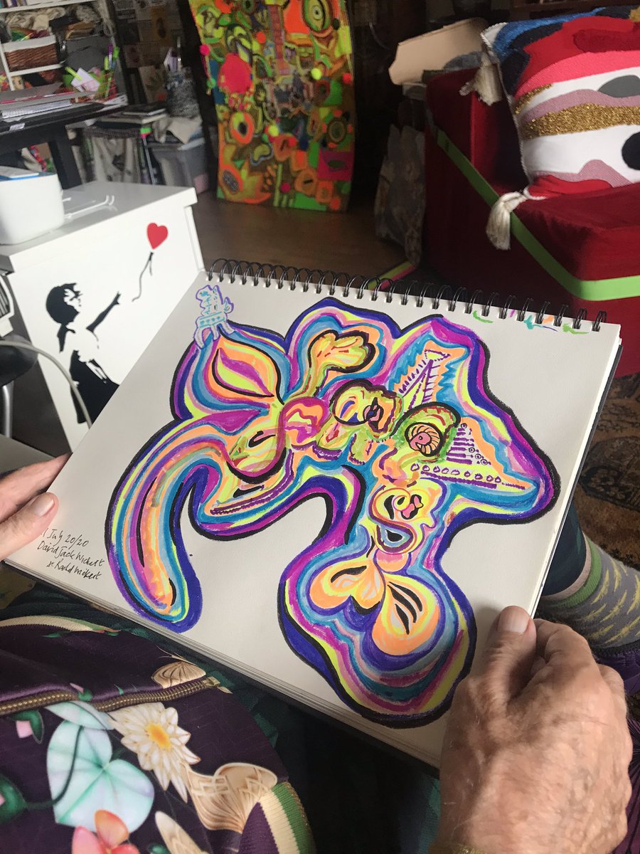 WickertRachel's tweet photo. Morning doodling #cocreating #peace #orchid #selfcare #dementiacare https://t.co/oJyD2xrwML