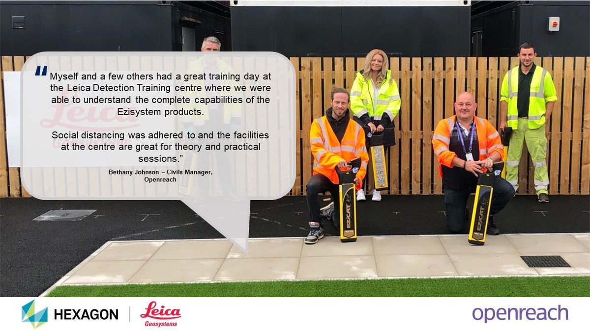 LeicaGeo_UKI's tweet image. Our Detection Training Centre is open in the UK and we have received some great feedback from @WeAreOpenreach #Dectection #Utilities #Testimonial