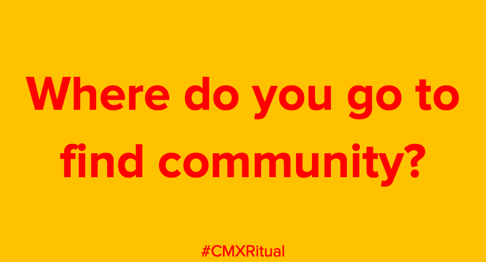 NeedSampleCode's tweet photo. Where do you go to find community? Ready to learn how to turn everyday activities into soulful practices?

Join me at 3 pm EDT for the next @CMX Connect event with Casper ter Kuile. I'll be discussing their latest book The Power of Ritual. 
https://t.co/VxlXHzqtxA

#CMXRitual https://t.co/JY7ME1GsZE